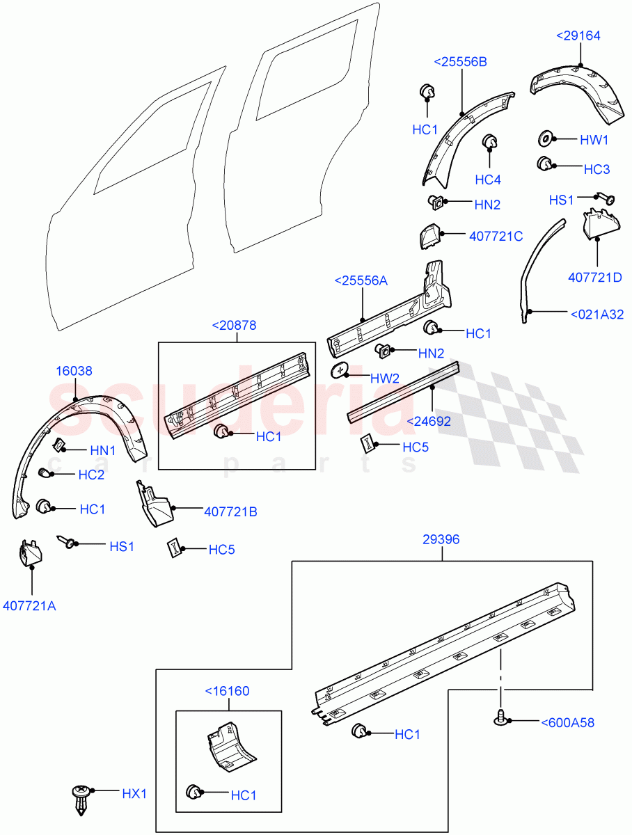 Body Mouldings (Rr Bumper Plastic Partially Painted) ((V) FROMAA000001) of Land Rover Land Rover Discovery 4 (2010-2016) [3.0 Diesel 24V DOHC TC]