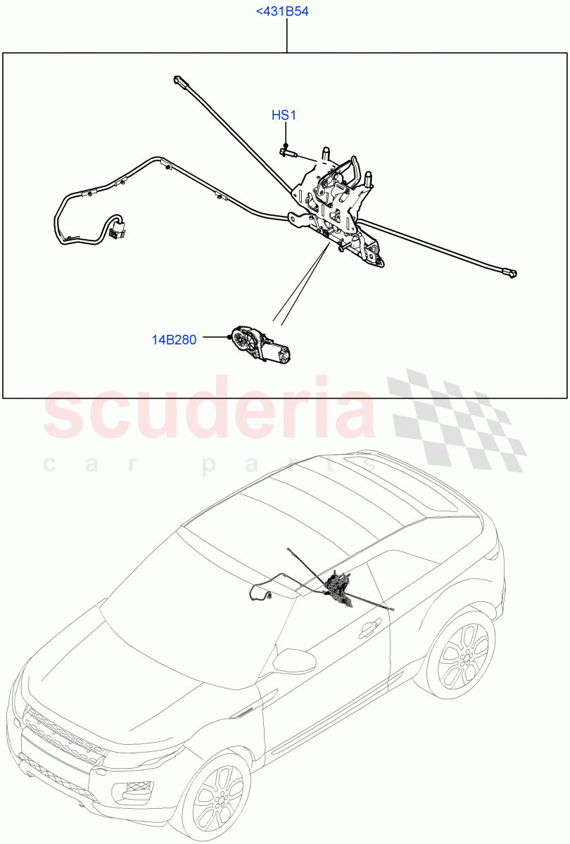 Convertible Roof(Latch Mechanism)(2 Door Convertible,Halewood (UK)) of Land Rover Land Rover Range Rover Evoque (2012-2018) [2.0 Turbo Diesel]