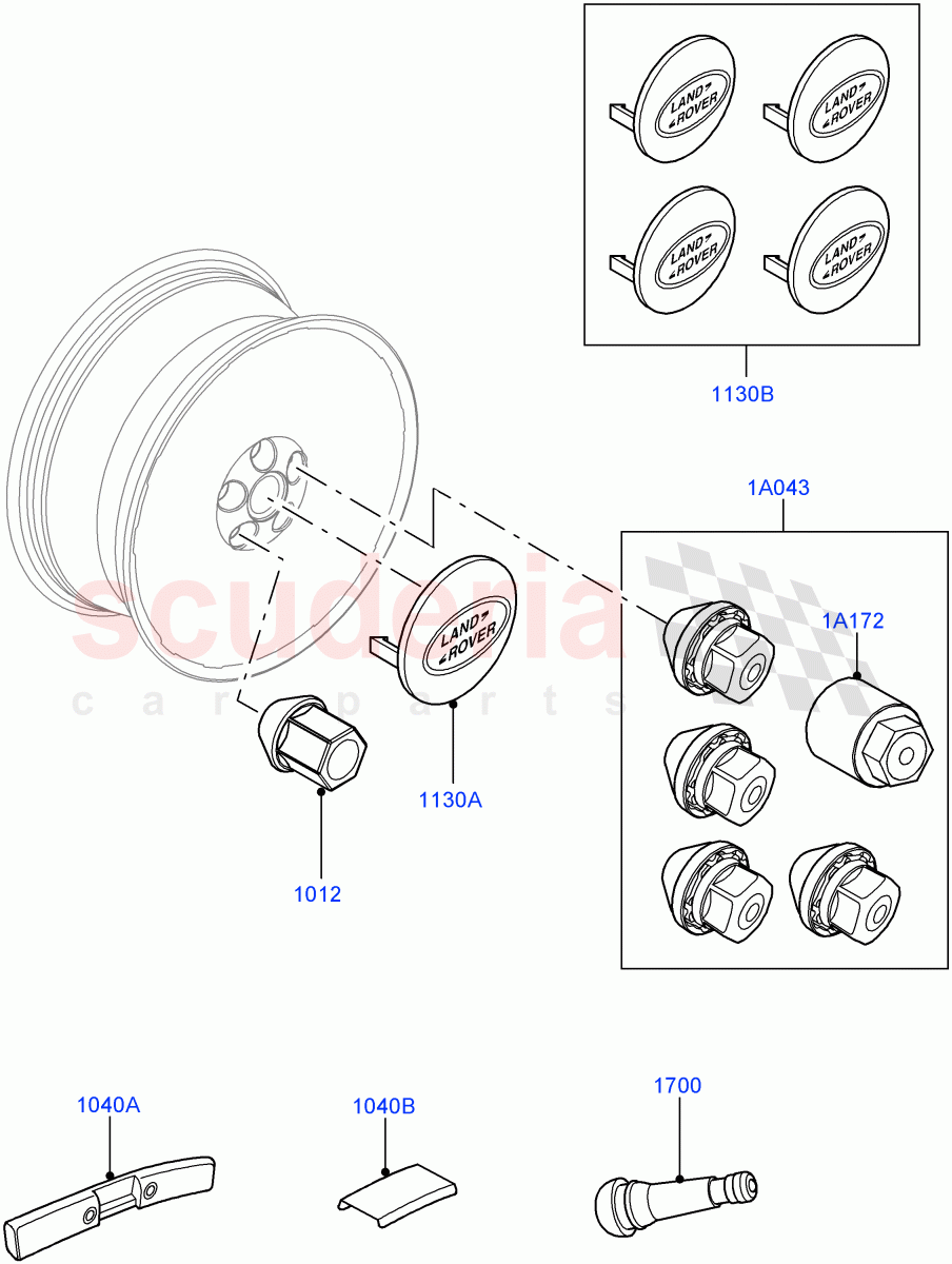 Wheels (Additional Equipment) (Halewood (UK)) of Land Rover Land Rover Discovery Sport (2015+) [2.0 Turbo Petrol GTDI]