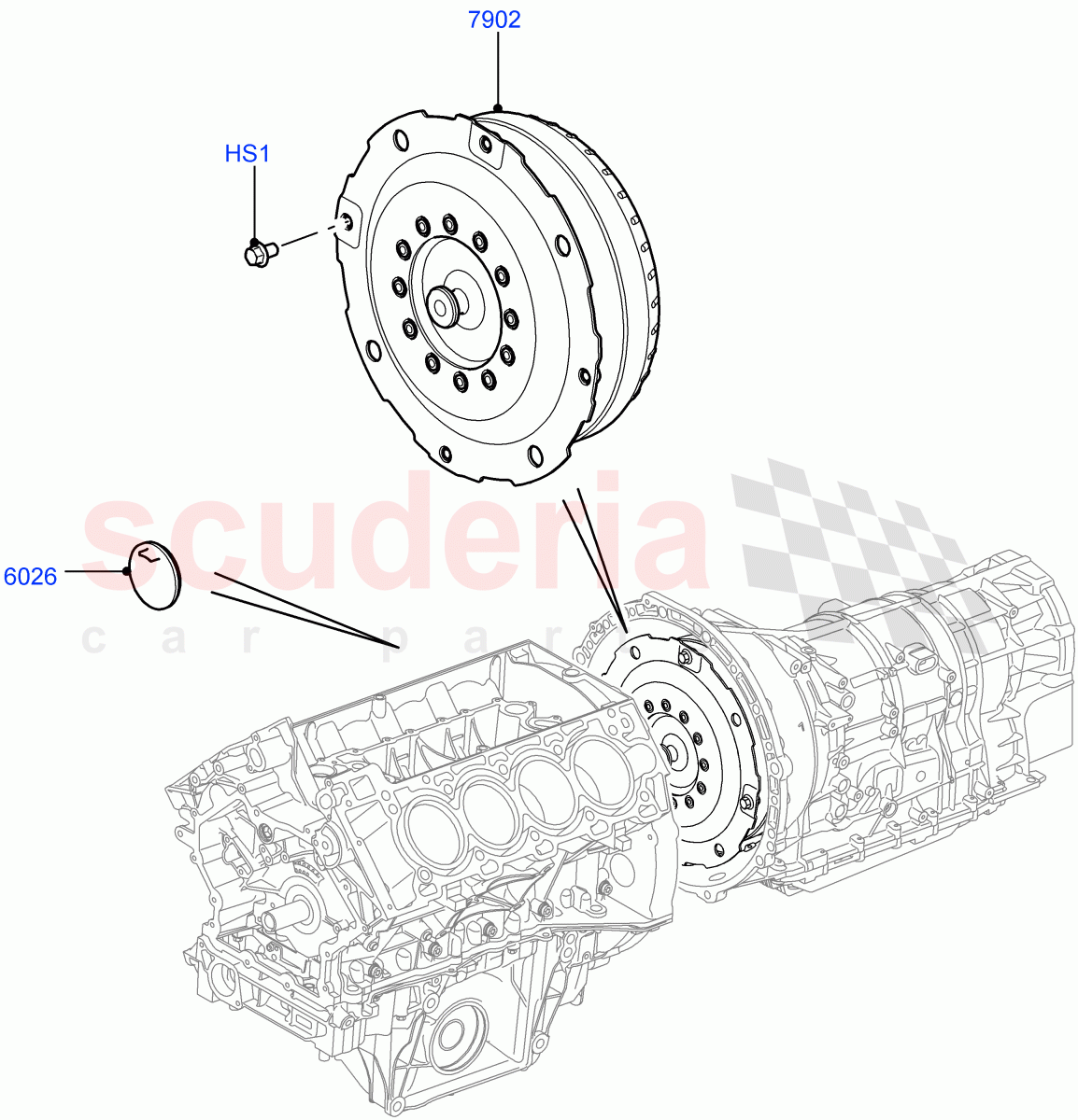 Converter(3.6L V8 32V DOHC EFi Diesel Lion,6 Speed Auto ZF 6HP26 Steptronic,Cologne V6 4.0 EFI (SOHC),Lion Diesel 2.7 V6 (140KW))((V)FROMAA000001) of Land Rover Land Rover Range Rover Sport (2010-2013) [3.6 V8 32V DOHC EFI Diesel]