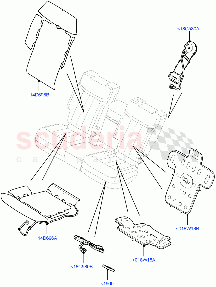 Rear Seat Pads/Valances & Heating(Heating)(40/20/40 Super Slouch Rear Seat) of Land Rover Land Rover Range Rover (2022+) [3.0 I6 Turbo Diesel AJ20D6]