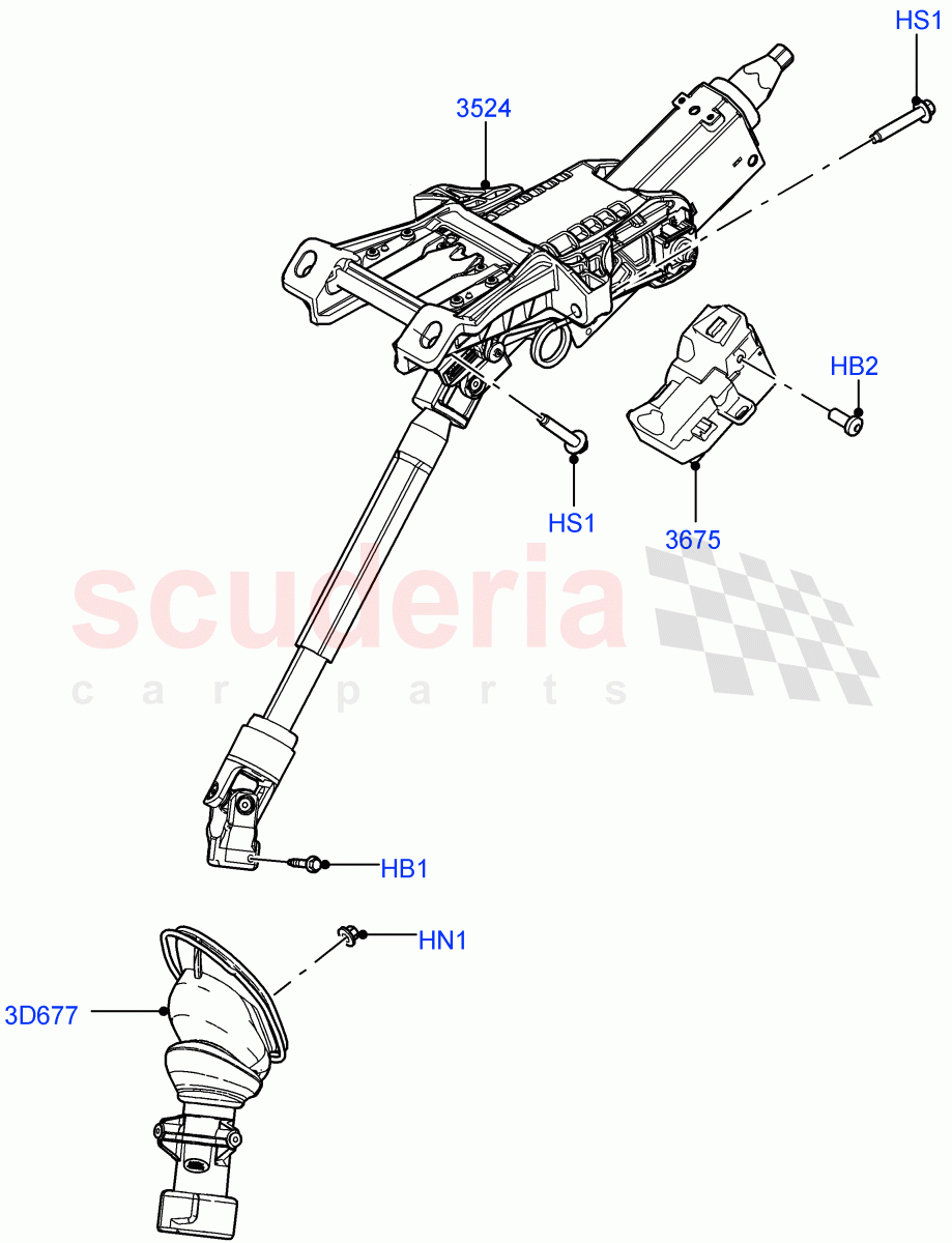 Steering Column(Itatiaia (Brazil)) of Land Rover Land Rover Range Rover Evoque (2019+) [2.0 Turbo Petrol AJ200P]