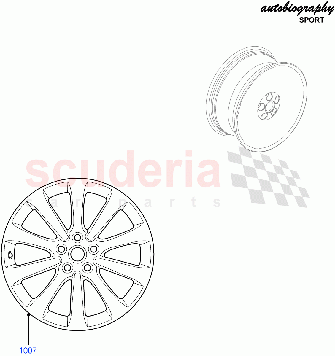 Wheels(Autobiography Sales Badge)((V)FROMAA000001) of Land Rover Land Rover Range Rover Sport (2010-2013) [3.6 V8 32V DOHC EFI Diesel]