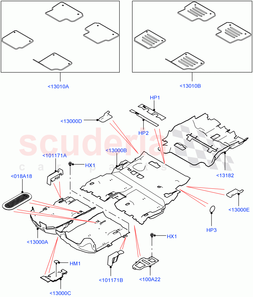 Floor Trim(Itatiaia (Brazil))((V)FROMGT000001) of Land Rover Land Rover Discovery Sport (2015+) [2.0 Turbo Diesel]