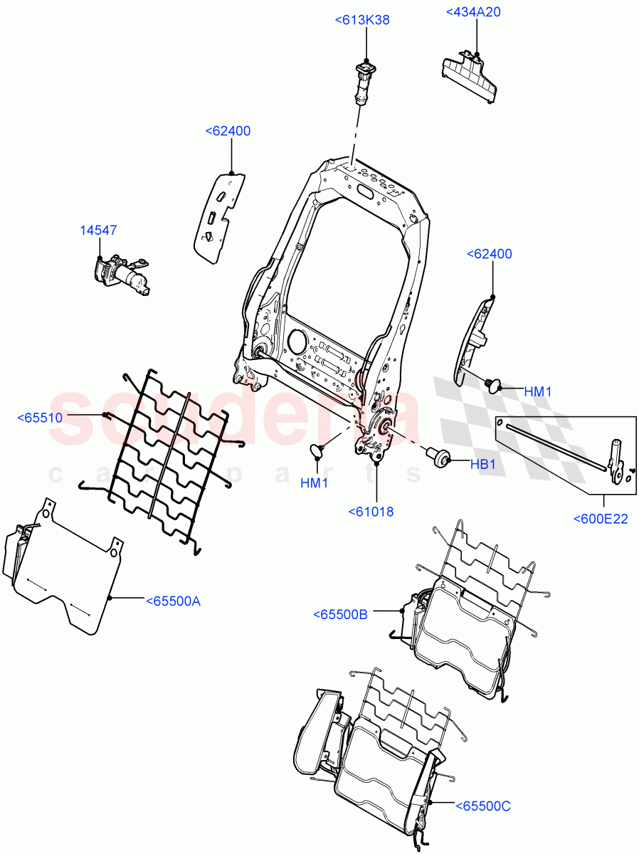 Front Seat Back (Changsu (China)) ((V) FROMFG000001) of Land Rover Land Rover Discovery Sport (2015+) [2.0 Turbo Petrol AJ200P]