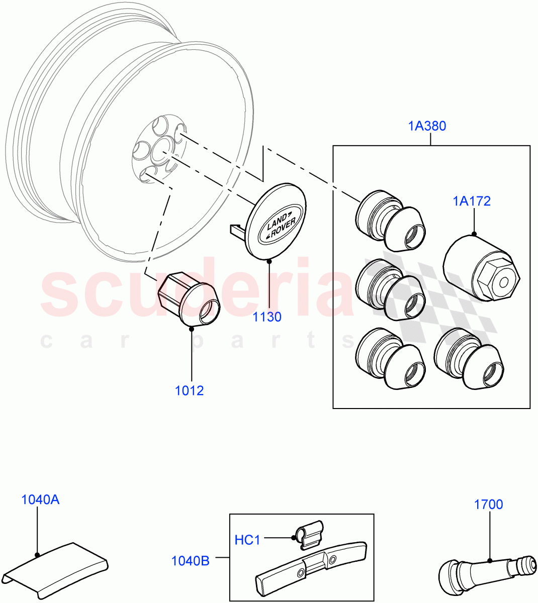 Wheels (Additional Equipment) ((V) FROMAA000001) of Land Rover Land Rover Range Rover Sport (2010-2013) [3.0 Diesel 24V DOHC TC]