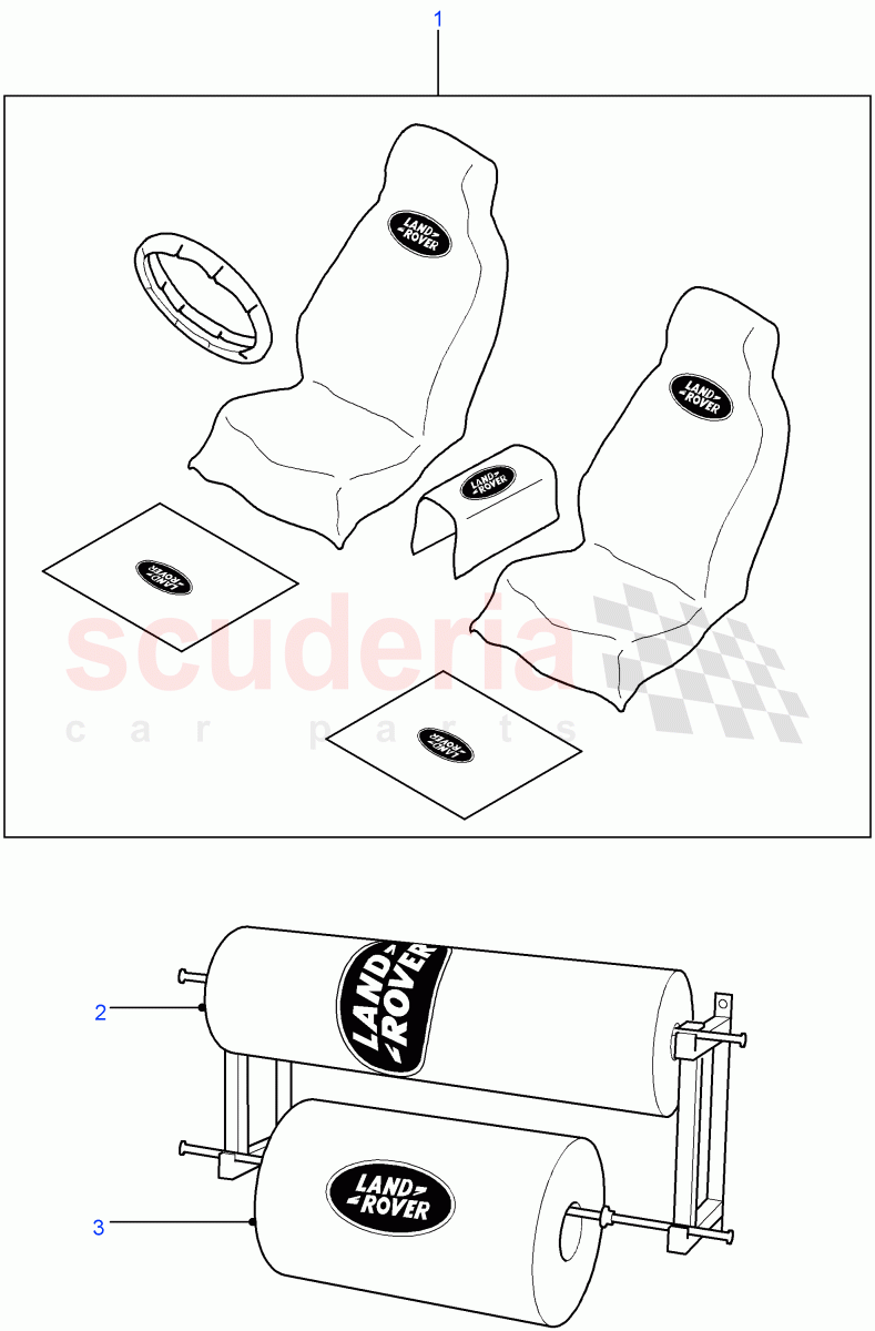 Interior Protection ((V) FROM7A000001) of Land Rover Land Rover Defender (2007-2016)
