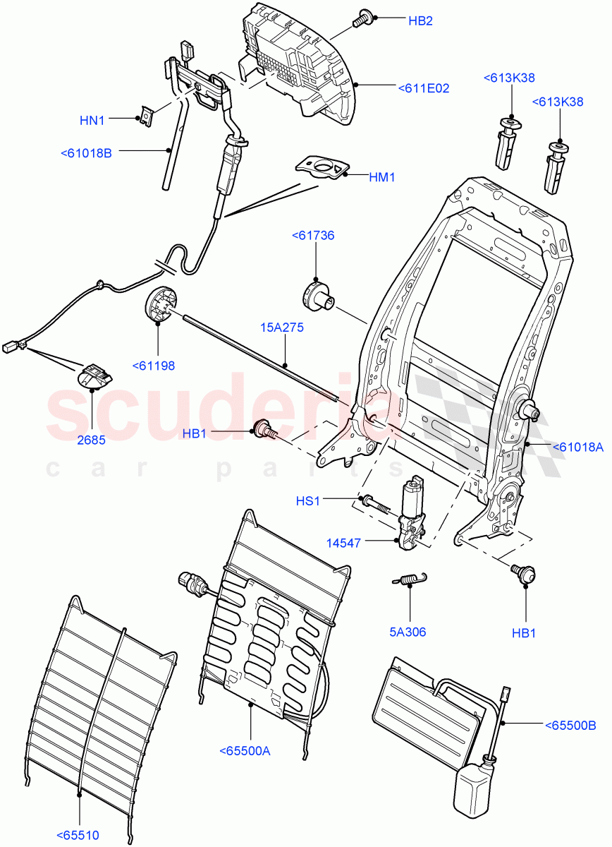 Front Seat Back((V)FROMAA000001) of Land Rover Land Rover Discovery 4 (2010-2016) [2.7 Diesel V6]