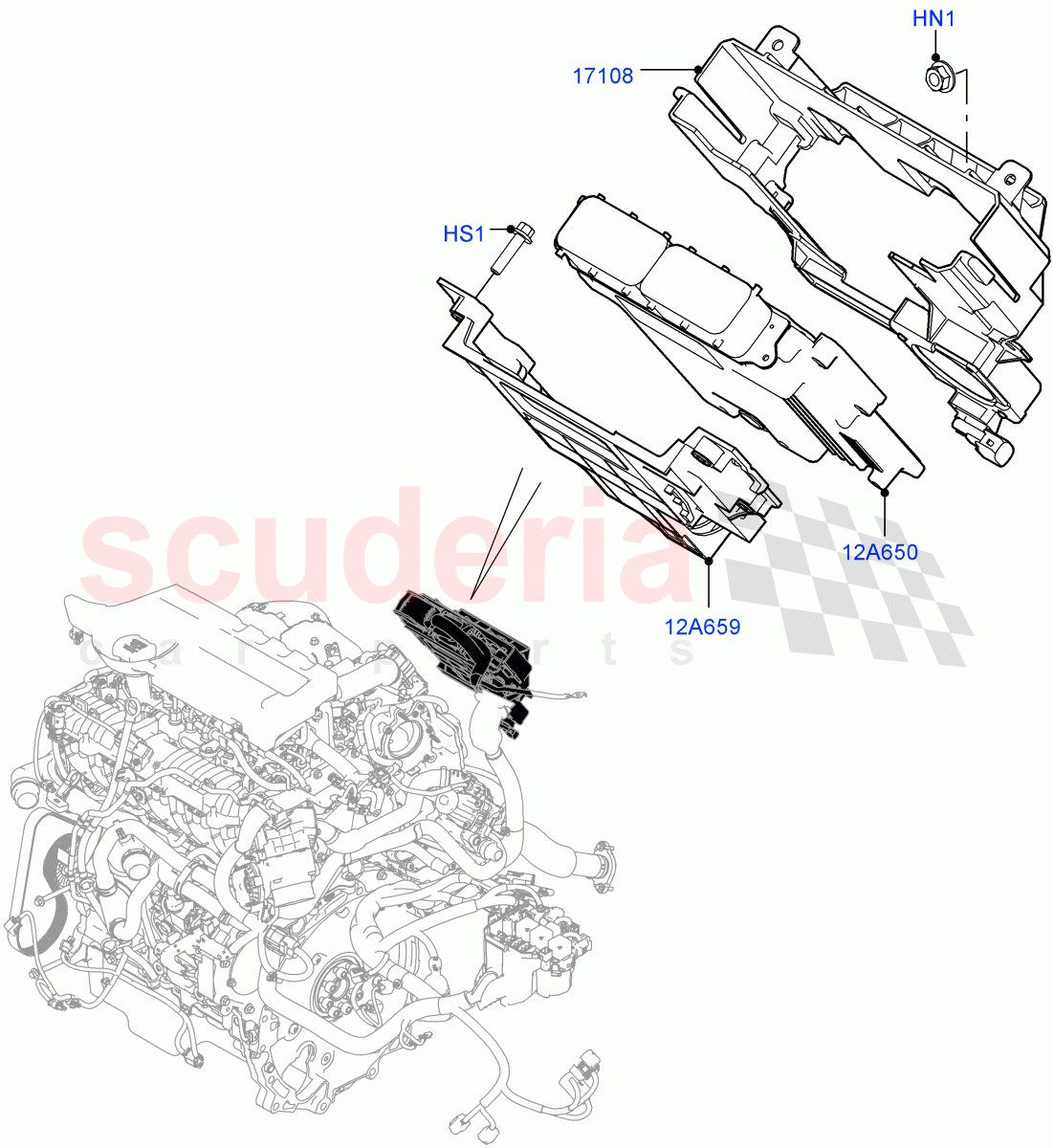 Engine Modules And Sensors(2.0L I4 High DOHC AJ200 Petrol,2.0L I4 Mid DOHC AJ200 Petrol,2.0L I4 Mid AJ200 Petrol E100)((V)FROMJH000001) of Land Rover Land Rover Range Rover Evoque (2012-2018) [2.0 Turbo Petrol AJ200P]