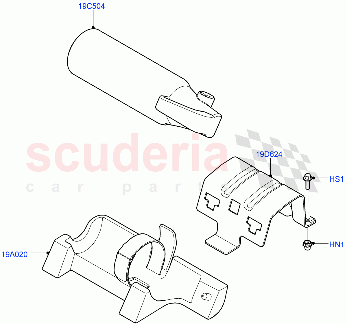 Emergency Equipment(Halewood (UK),With Fire Extinguisher)((V)FROMLH000001) of Land Rover Land Rover Discovery Sport (2015+) [2.0 Turbo Petrol AJ200P]