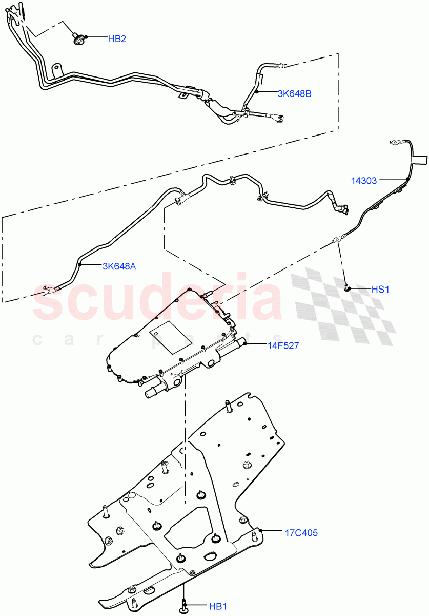 Hybrid Electrical Modules(Inverter)(Changsu (China),Electric Engine Battery-PHEV)((V)FROMKG446857) of Land Rover Land Rover Discovery Sport (2015+) [2.0 Turbo Diesel AJ21D4]