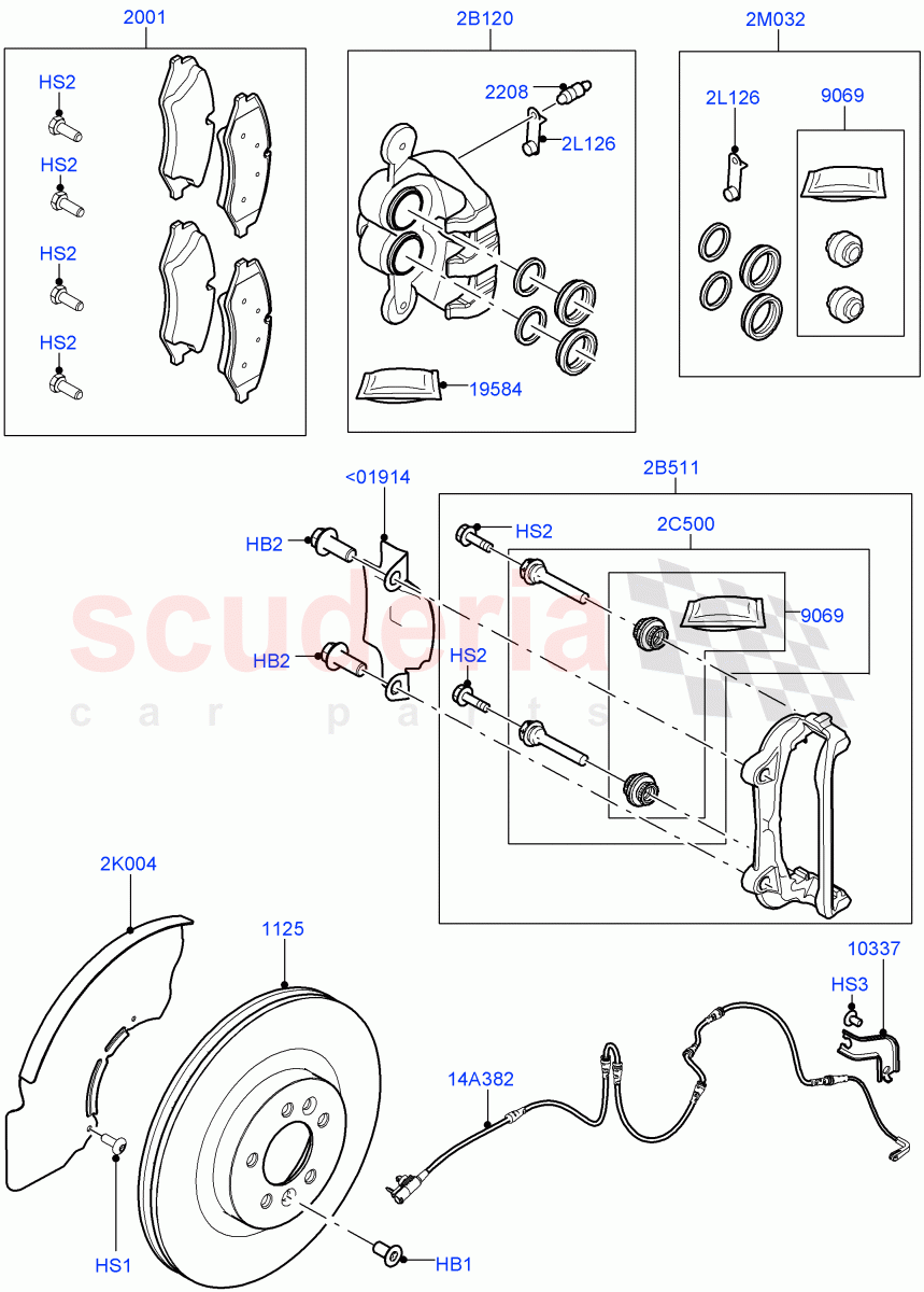 Front Brake Discs And Calipers(Front Disc And Caliper Size 18,Disc And Caliper Size-Frt 18/RR 18)((V)FROMJA000001) of Land Rover Land Rover Range Rover (2012-2021) [2.0 Turbo Petrol GTDI]