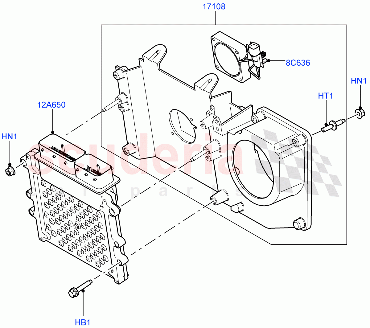 Engine Modules And Sensors (5.0L OHC SGDI NA V8 Petrol - AJ133) ((V) FROMAA000001) of Land Rover Land Rover Range Rover Sport (2010-2013) [5.0 OHC SGDI NA V8 Petrol]