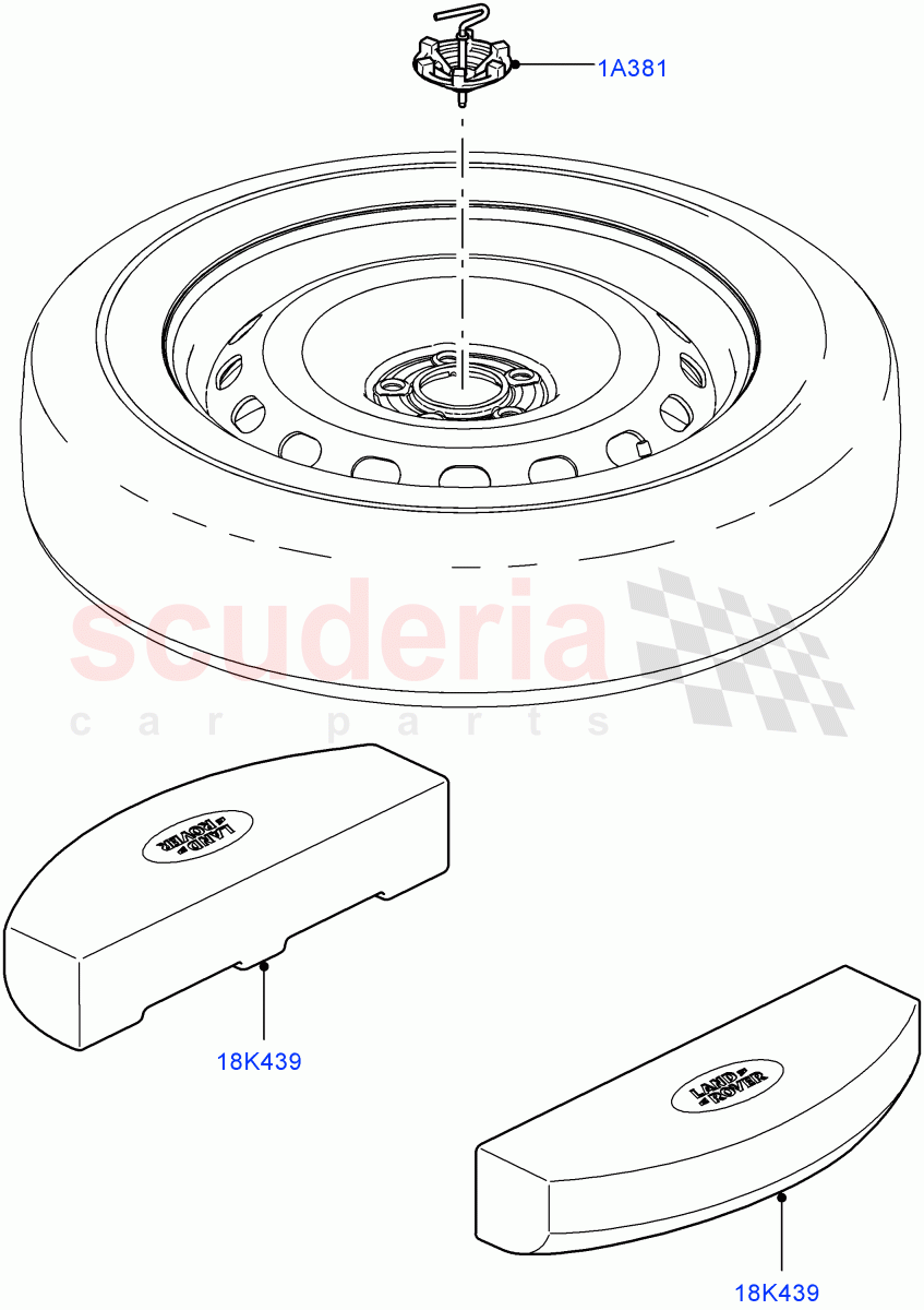 Spare Wheel Carrier((V)FROMAA000001) of Land Rover Land Rover Range Rover (2010-2012) [4.4 DOHC Diesel V8 DITC]