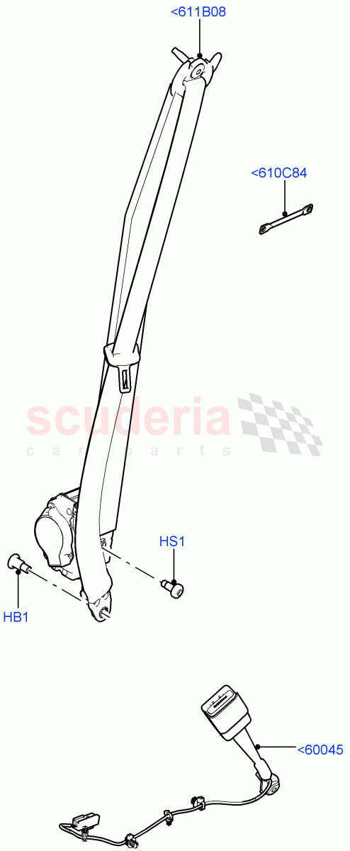 Front Seat Belts(Itatiaia (Brazil))((V)FROMGT000001) of Land Rover Land Rover Discovery Sport (2015+) [2.0 Turbo Petrol AJ200P]