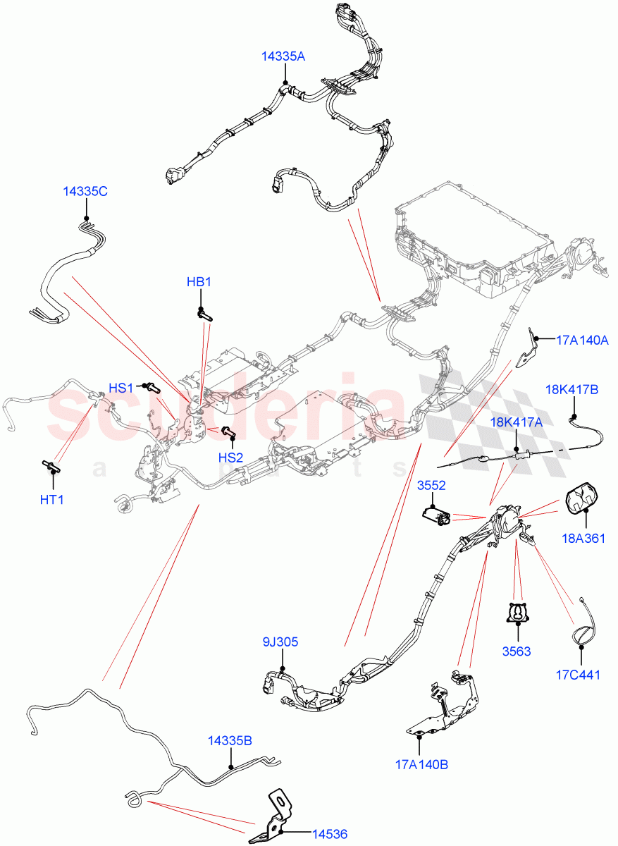 Hybrid Electrical Modules(PHEV Charging Cables And Fixings)(Electric Engine Battery-PHEV)((V)FROMM2000001) of Land Rover Land Rover Defender (2020+) [5.0 OHC SGDI SC V8 Petrol]