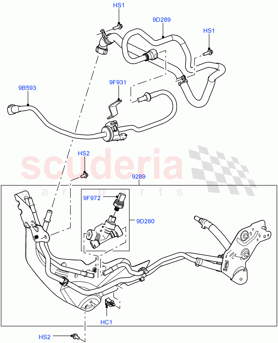 Fuel Lines (5.0L OHC SGDI SC V8 Petrol - AJ133) ((V) FROMAA000001) of Land Rover Land Rover Range Rover Sport (2010-2013) [5.0 OHC SGDI SC V8 Petrol]
