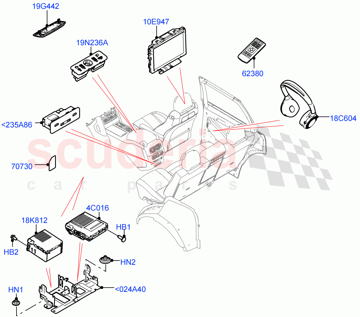 Family Entertainment System((V)FROMJA000001) of Land Rover Land Rover Range Rover (2012-2021) [5.0 OHC SGDI NA V8 Petrol]