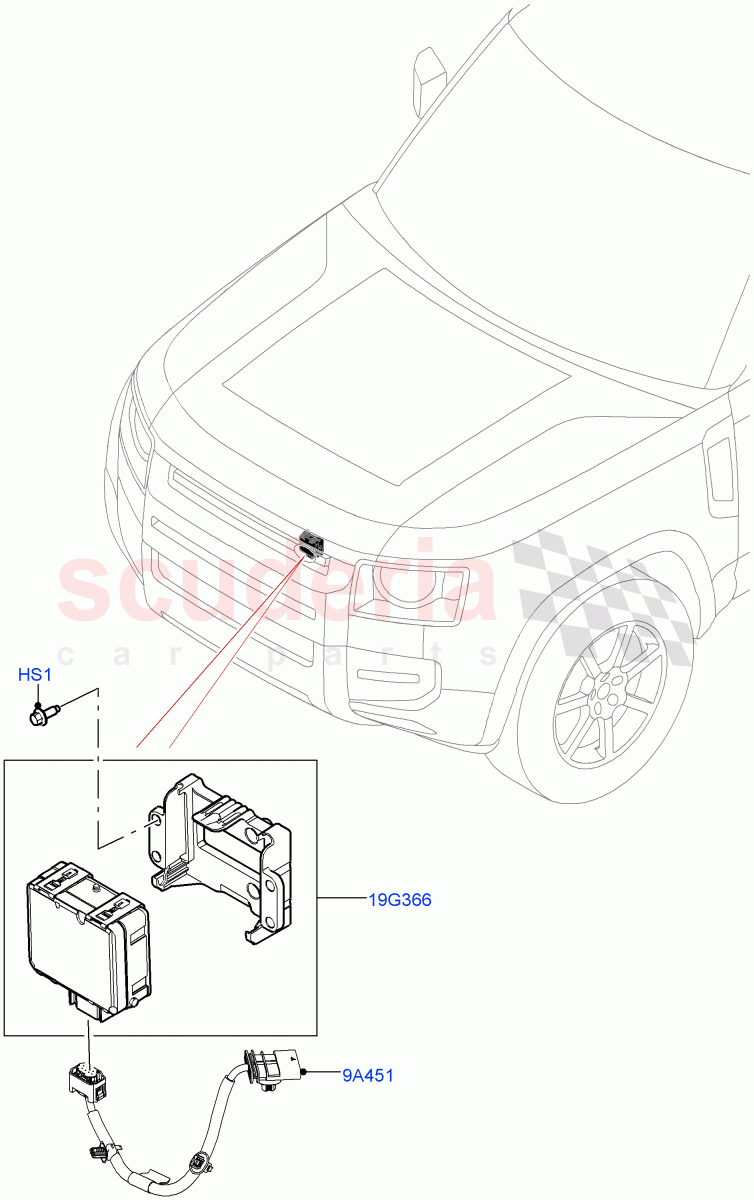 Speed Control(5.0 Petrol AJ133 DOHC CDA,Adv Emrg Brkng-CTYU+PED+CYC+JNC,With Speed Control)((V)FROMN2000001) of Land Rover Land Rover Defender (2020+) [5.0 OHC SGDI SC V8 Petrol]