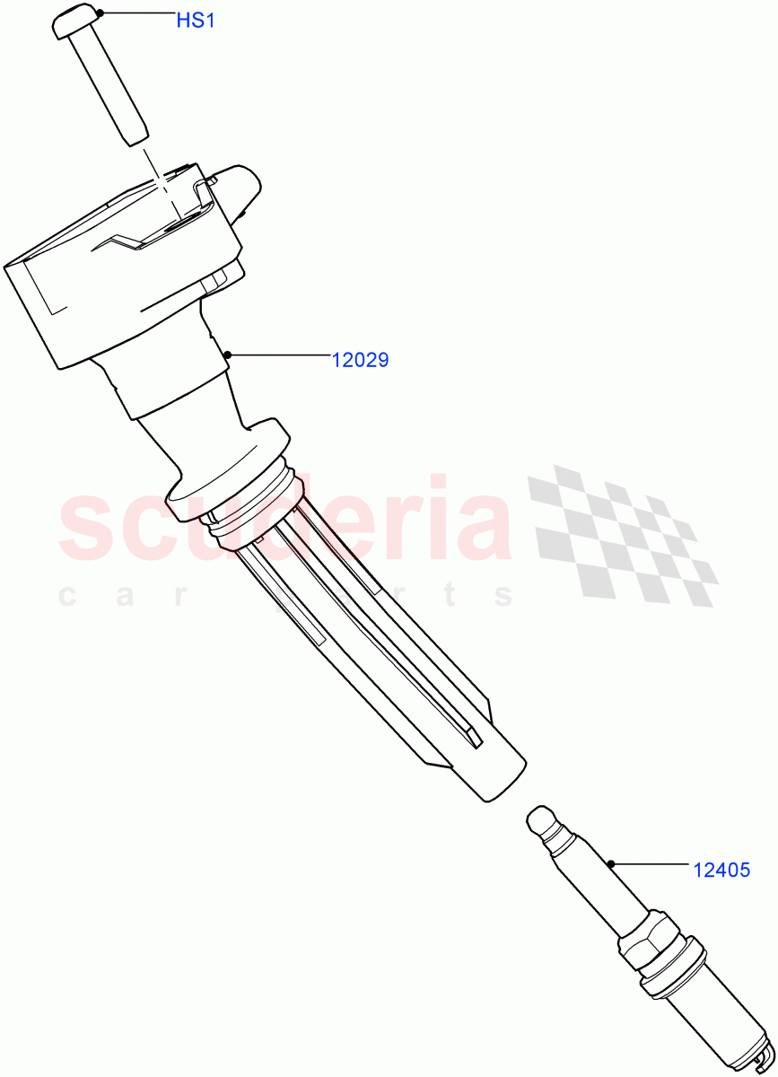 Ignition Coil And Wires/Spark Plugs(Solihull Plant Build)(3.0L DOHC GDI SC V6 PETROL)((V)FROMEA000001) of Land Rover Land Rover Range Rover (2012-2021) [3.0 DOHC GDI SC V6 Petrol]