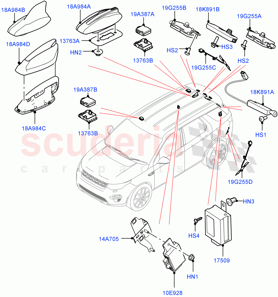 Aerial(Changsu (China))((V)FROMFG000001) of Land Rover Land Rover Discovery Sport (2015+) [2.0 Turbo Petrol GTDI]