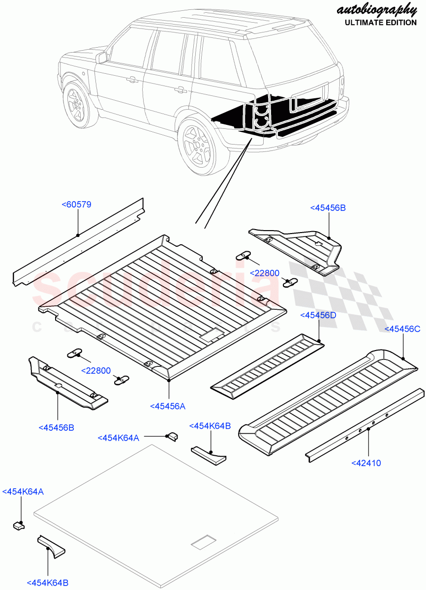 Load Compartment Trim(Autobiography Ultimate Edition)((V)FROMBA344356) of Land Rover Land Rover Range Rover (2010-2012) [3.6 V8 32V DOHC EFI Diesel]