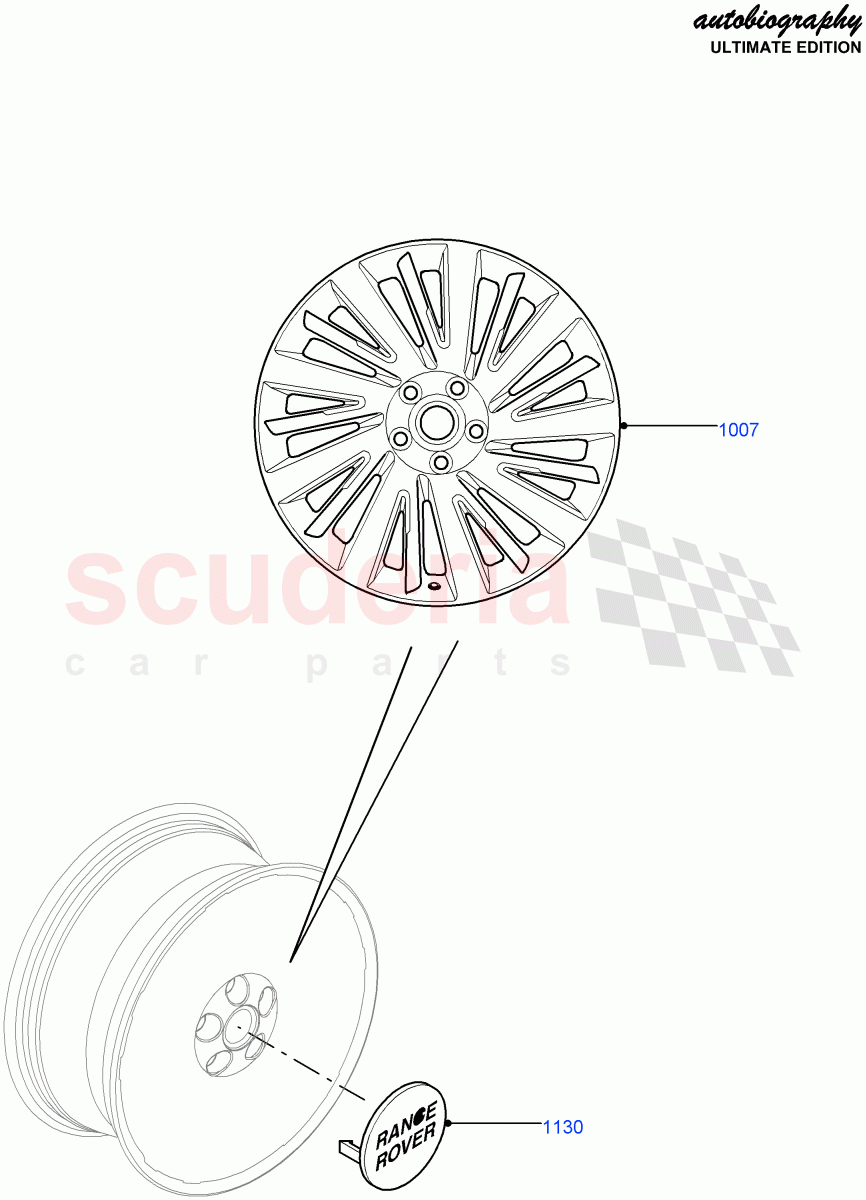 Wheels(Autobiography Ultimate Edition)((V)FROMBA344356) of Land Rover Land Rover Range Rover (2010-2012) [5.0 OHC SGDI SC V8 Petrol]