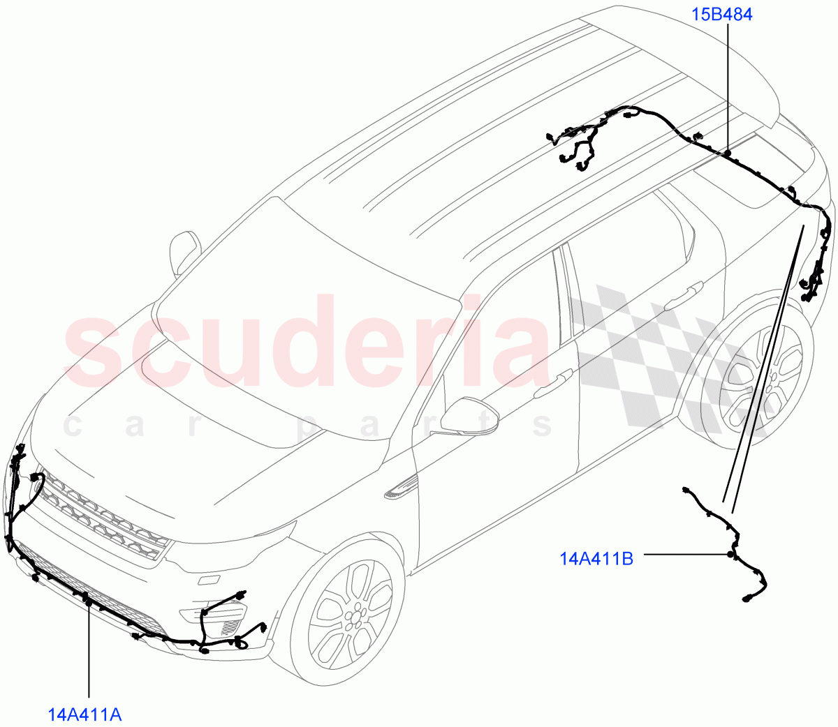 Electrical Wiring - Body And Rear(Bumper)(Changsu (China))((V)FROMFG000001) of Land Rover Land Rover Discovery Sport (2015+) [2.0 Turbo Diesel]