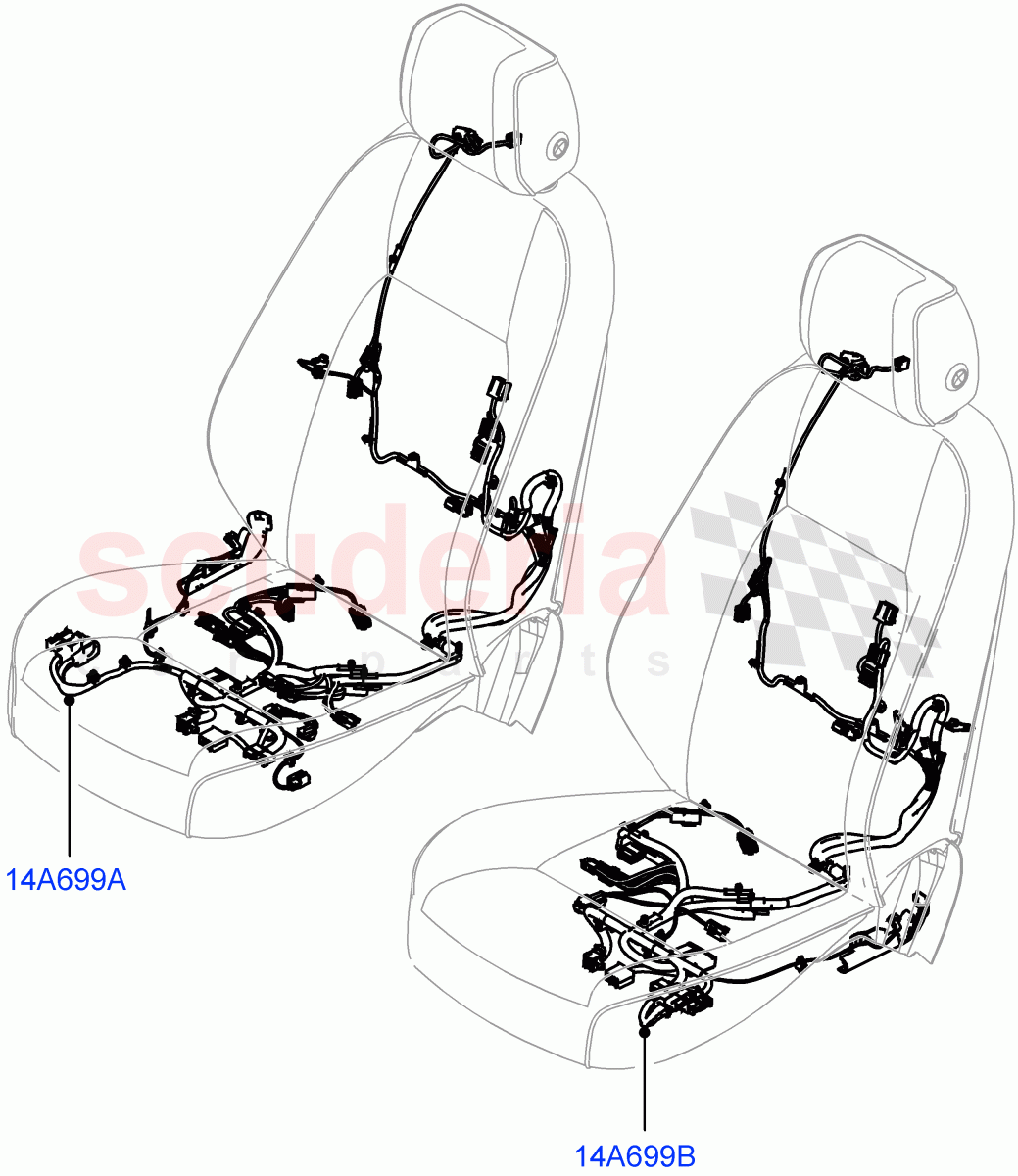 Wiring - Seats(Front Seats)((V)FROMPH000001) of Land Rover Land Rover Discovery Sport (2015+) [2.0 Turbo Petrol GTDI]