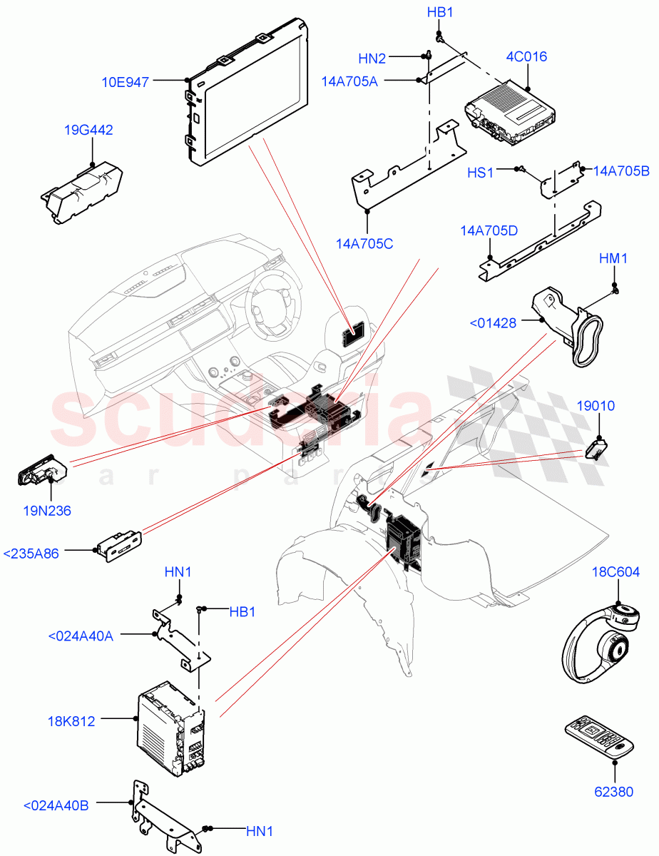 Family Entertainment System((V)TOLA999999) of Land Rover Land Rover Range Rover Velar (2017+) [5.0 OHC SGDI SC V8 Petrol]