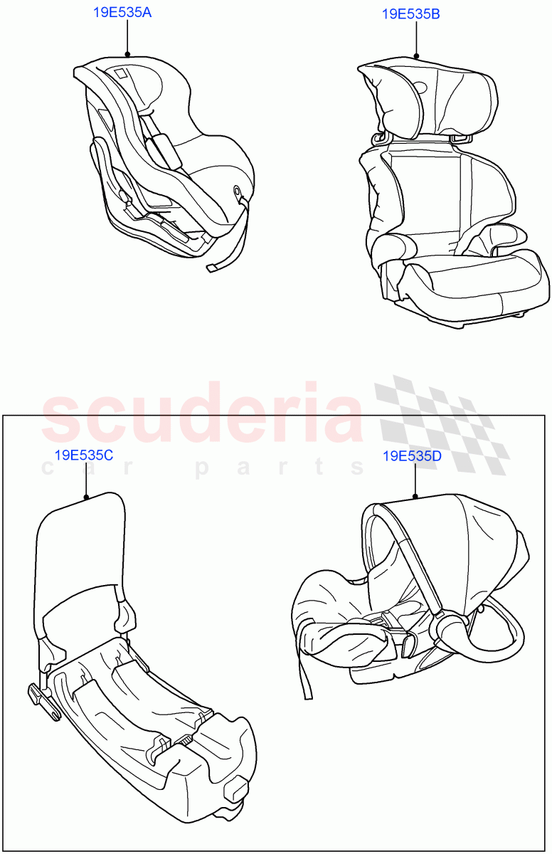 Child Seat(Accessory)((V)FROMAA000001) of Land Rover Land Rover Range Rover Sport (2010-2013) [5.0 OHC SGDI SC V8 Petrol]