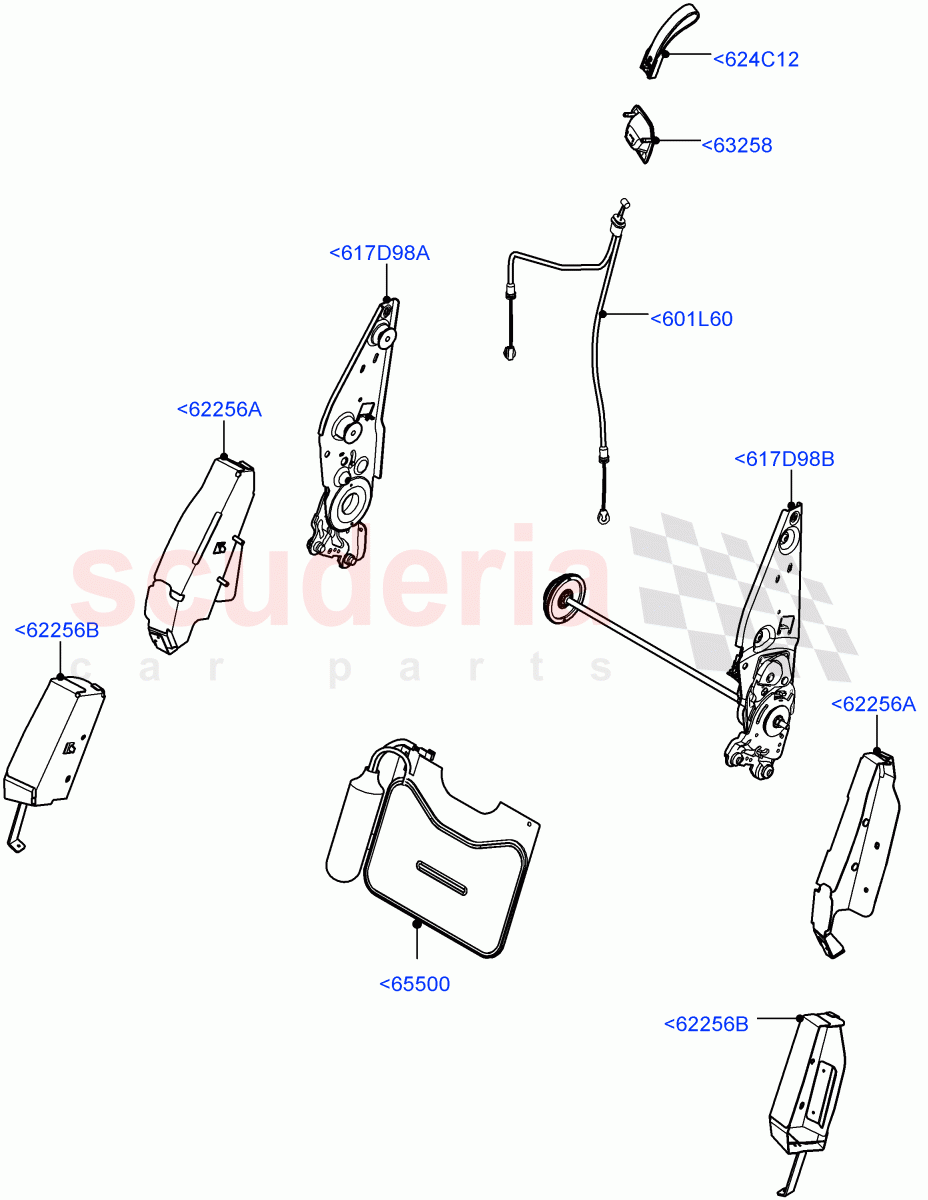 Front Seat Back(Halewood (UK),Seat - Premium)((V)FROMHH000001) of Land Rover Land Rover Range Rover Evoque (2012-2018) [2.0 Turbo Petrol GTDI]