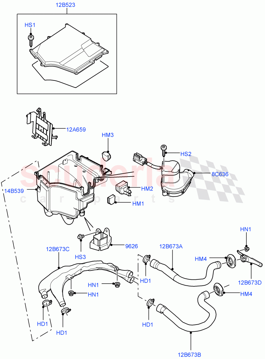 Electronic Control Box(3.6L V8 32V DOHC EFi Diesel Lion)((V)FROMAA000001) of Land Rover Land Rover Range Rover (2010-2012) [5.0 OHC SGDI SC V8 Petrol]