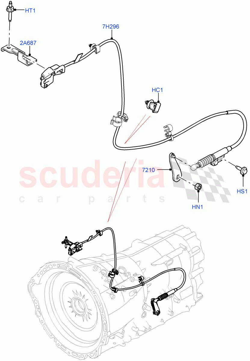 Gear Change-Automatic Transmission (8HP Gen3 Hybrid Trans) ((V) FROMMA000001) of Land Rover Land Rover Range Rover Velar (2017+) [2.0 Turbo Diesel]