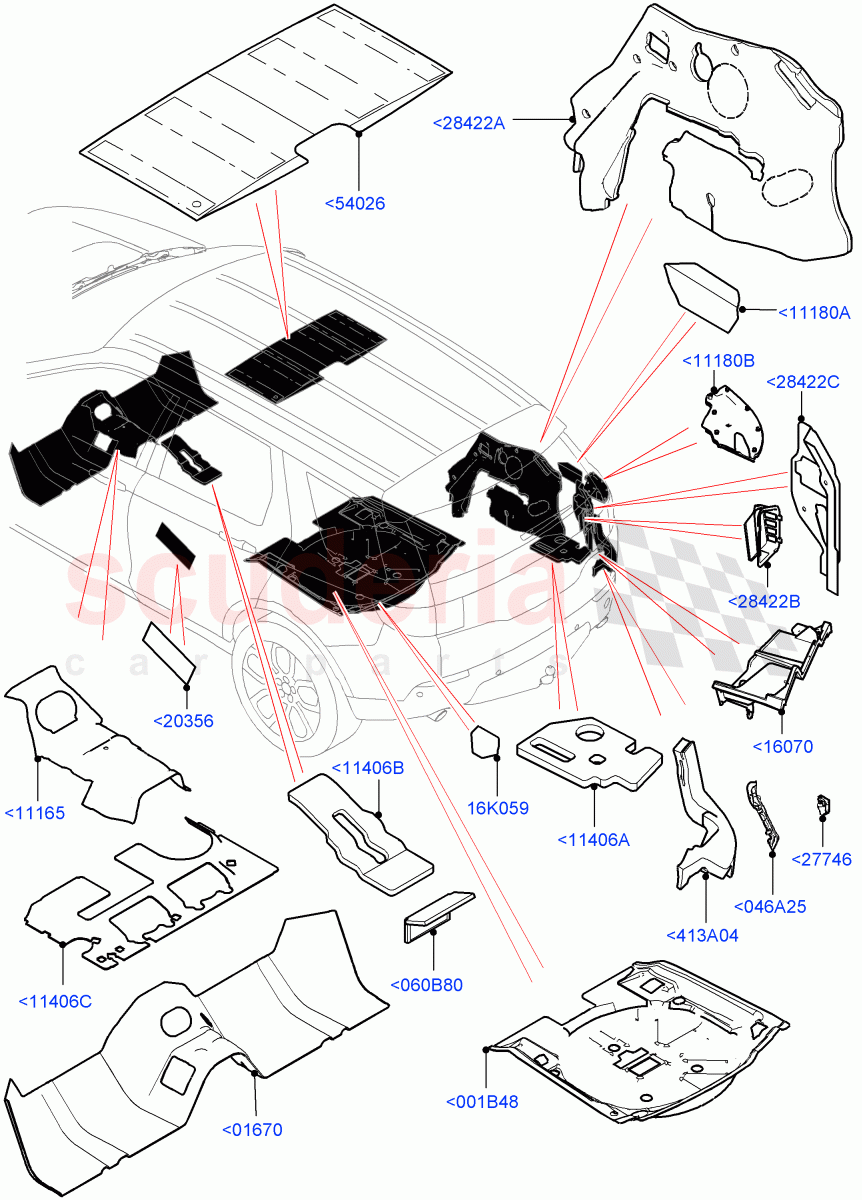 Insulators - Rear(Halewood (UK)) of Land Rover Land Rover Discovery Sport (2015+) [2.0 Turbo Petrol AJ200P]