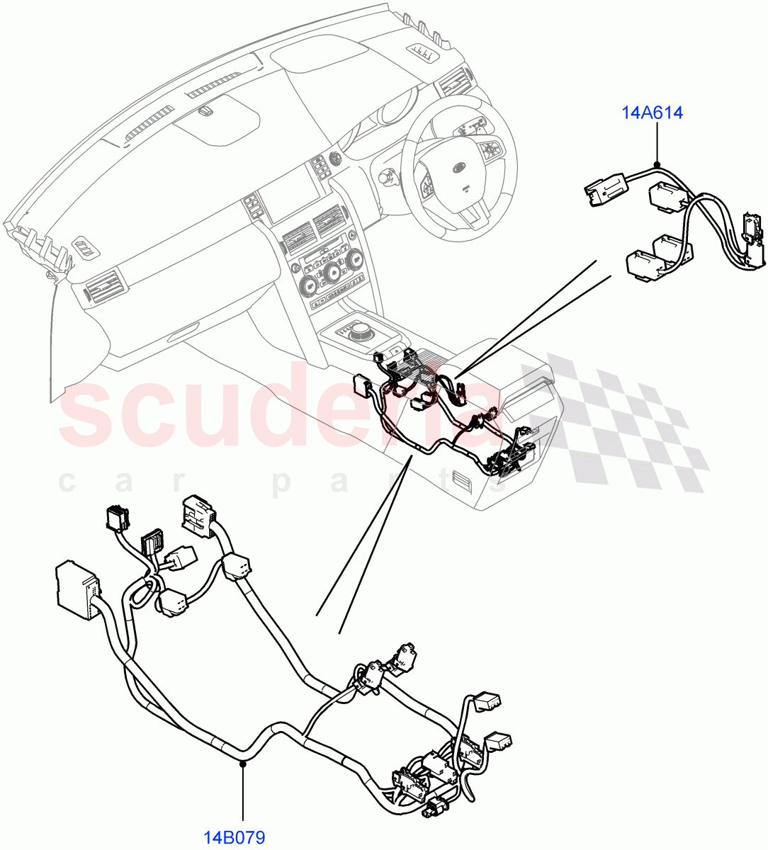 Electrical Wiring - Engine And Dash(Console)(Itatiaia (Brazil))((V)FROMGT000001) of Land Rover Land Rover Discovery Sport (2015+) [2.0 Turbo Diesel AJ21D4]