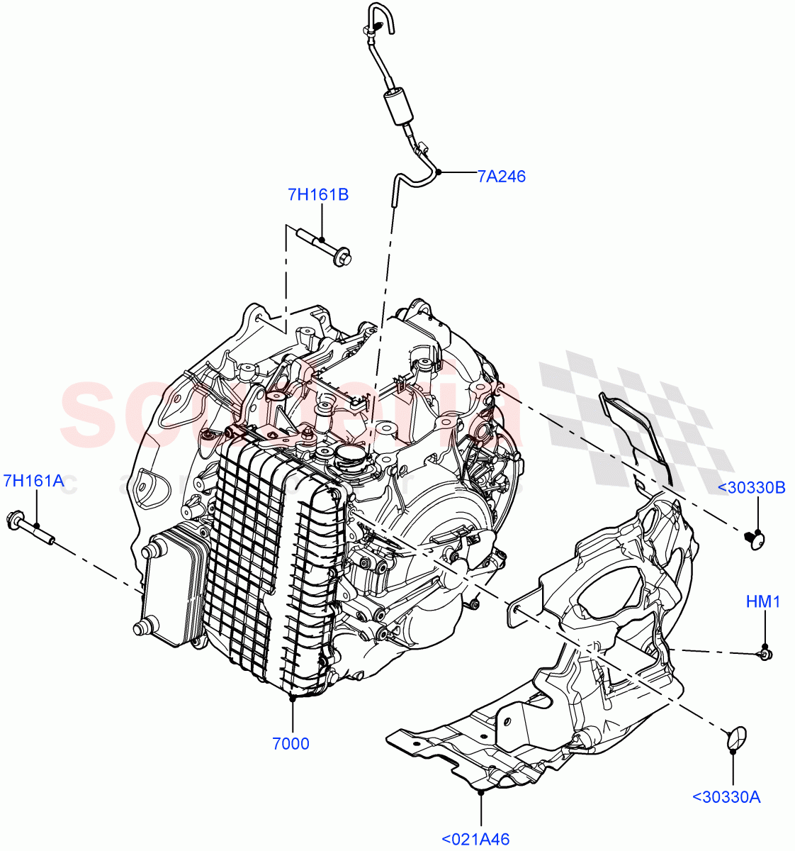 Auto Trans Assy & Speedometer Drive(2.0L AJ21D4 Diesel Mid,9 Speed Auto Trans 9HP50,Halewood (UK))((V)FROMMH000001) of Land Rover Land Rover Discovery Sport (2015+) [2.0 Turbo Diesel AJ21D4]