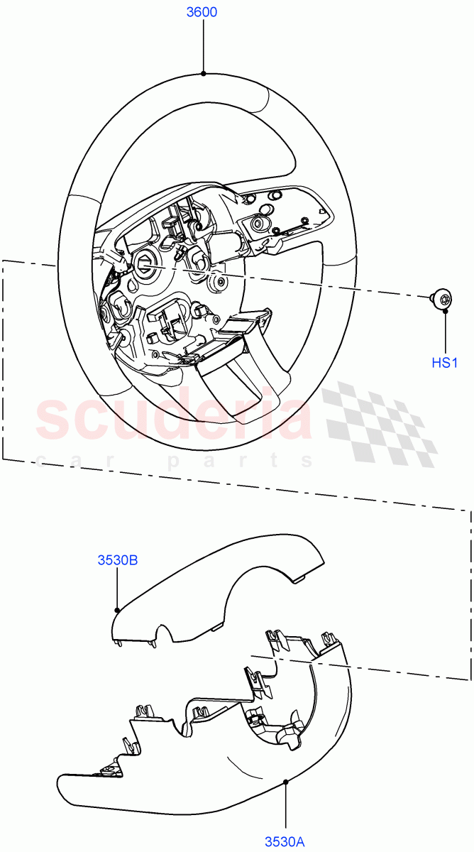 Steering Wheel(Changsu (China))((V)FROMEG000001) of Land Rover Land Rover Range Rover Evoque (2012-2018) [2.2 Single Turbo Diesel]