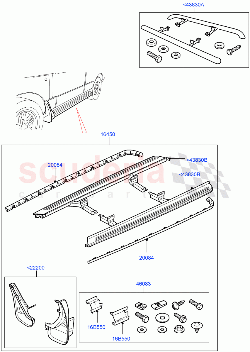 Lower Body Guards And Shields (Accessory) (Less Power Deployable Running Board) ((V) FROMAA000001) of Land Rover Land Rover Range Rover (2010-2012) [4.4 DOHC Diesel V8 DITC]