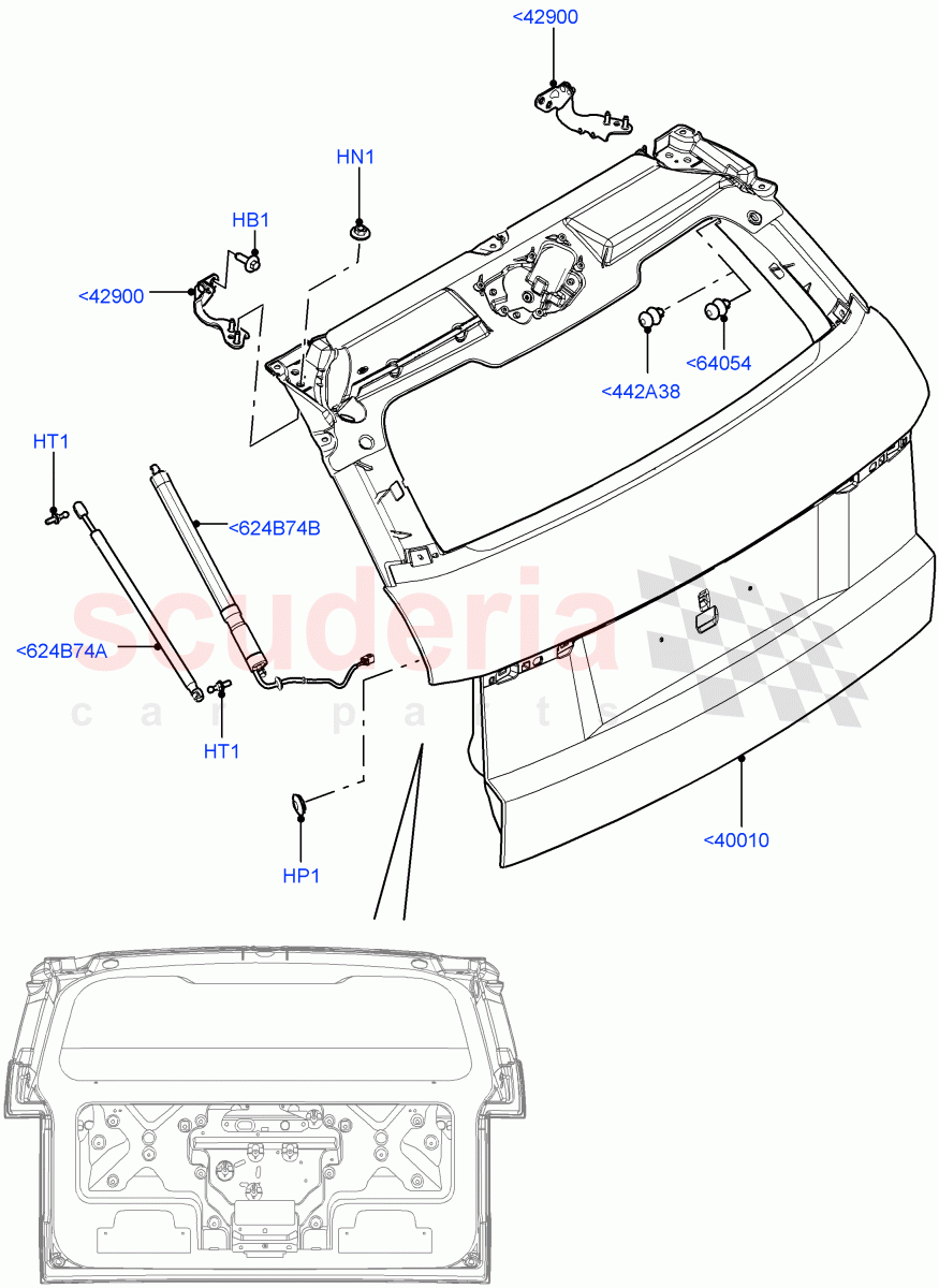 Luggage Compartment Door (Door And Fixings) (Changsu (China)) ((V) FROMEG000001) of Land Rover Land Rover Range Rover Evoque (2012-2018) [2.0 Turbo Diesel]