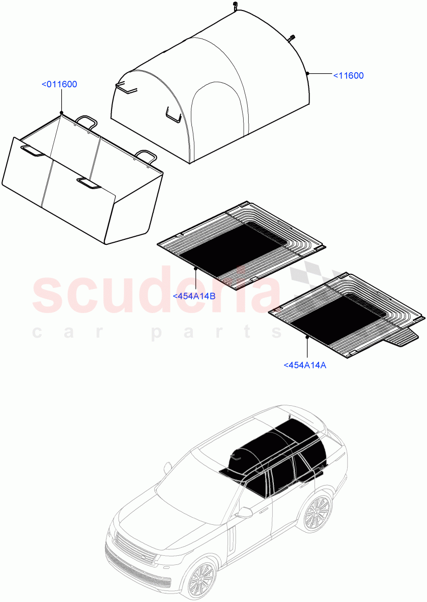 Loadspace Protection Mats of Land Rover Land Rover Range Rover (2022+) [4.4 V8 Turbo Petrol NC10]