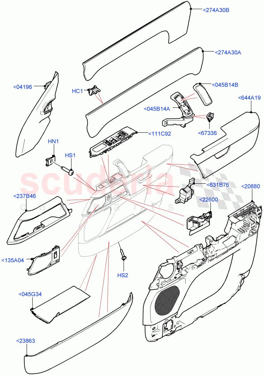 Front Door Trim Installation of Land Rover Land Rover Defender (2020+) [5.0 OHC SGDI SC V8 Petrol]