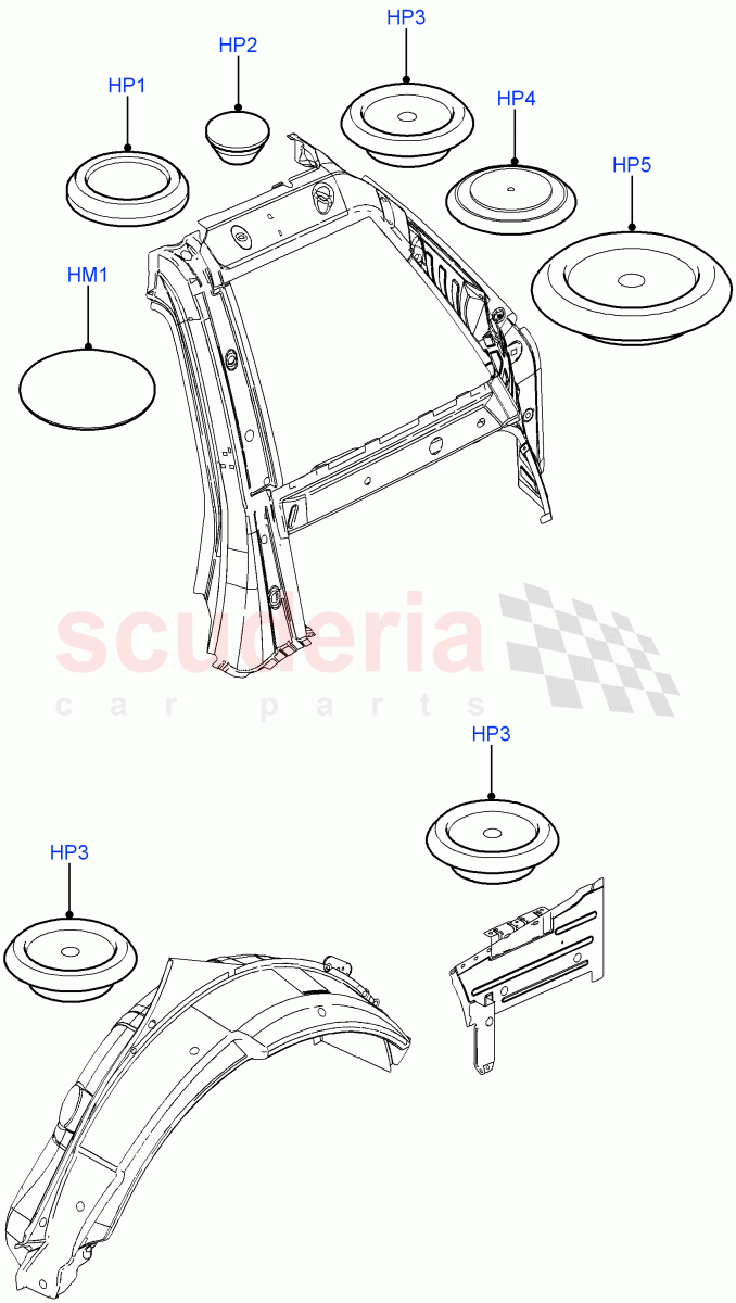 Plugs - Body(Rear)((V)FROMAA000001) of Land Rover Land Rover Range Rover (2010-2012) [4.4 DOHC Diesel V8 DITC]