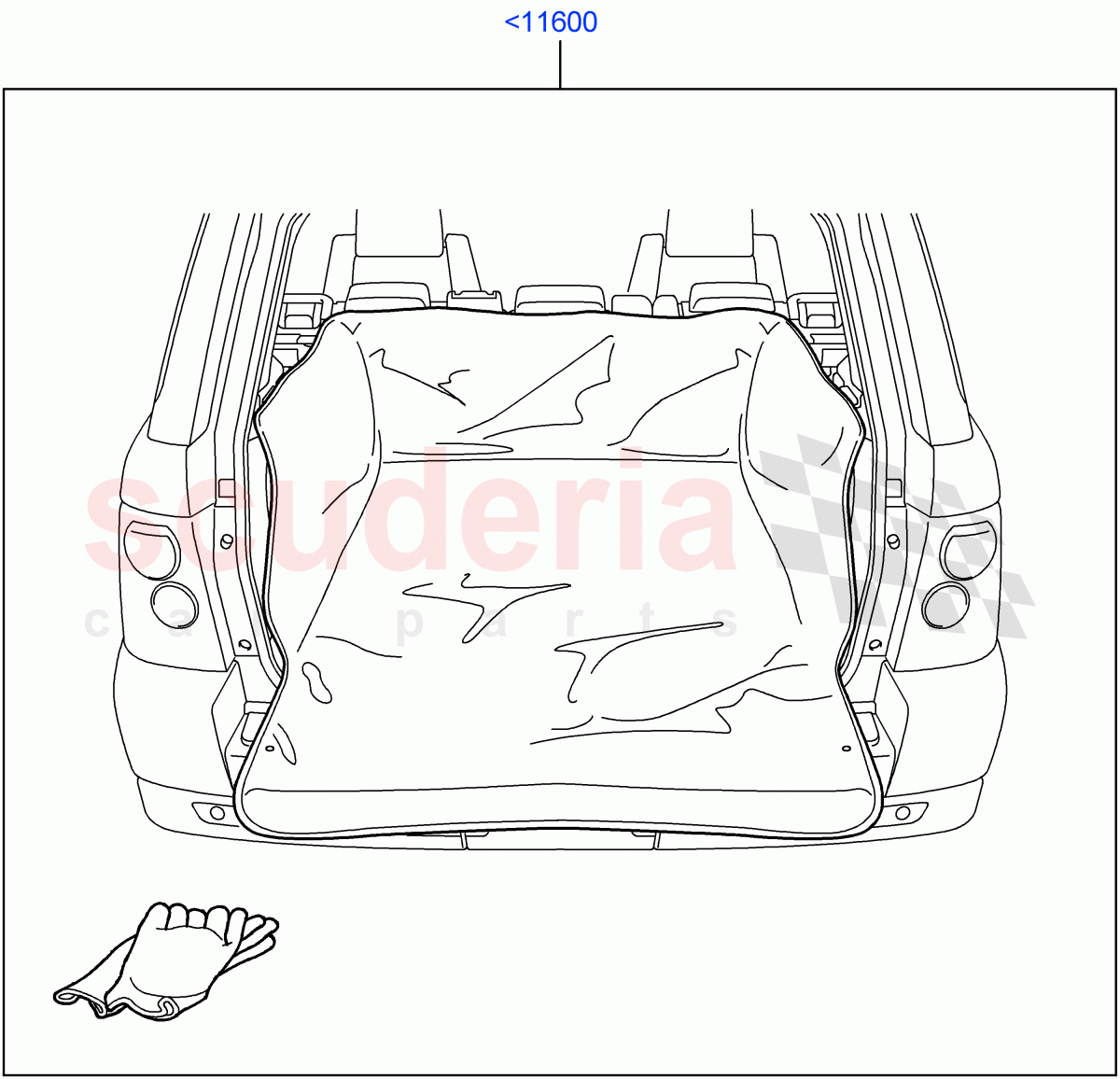 Interior Dress Up(Accessory, Luggage Compartment Liner)((V)FROMAA000001) of Land Rover Land Rover Range Rover Sport (2010-2013) [3.6 V8 32V DOHC EFI Diesel]