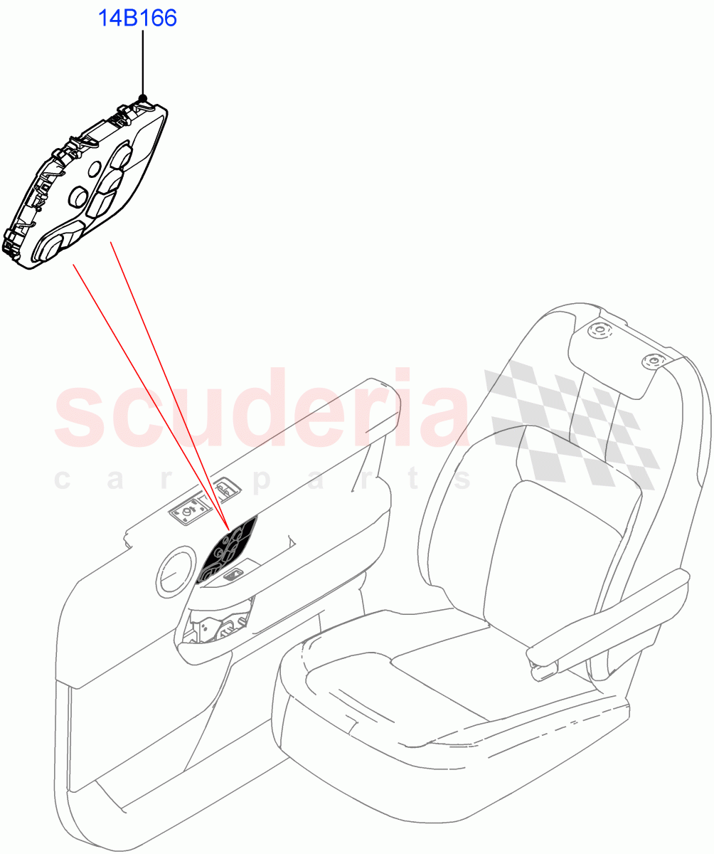 Switches(Front Seats)((V)FROMJA000001) of Land Rover Land Rover Range Rover (2012-2021) [3.0 Diesel 24V DOHC TC]