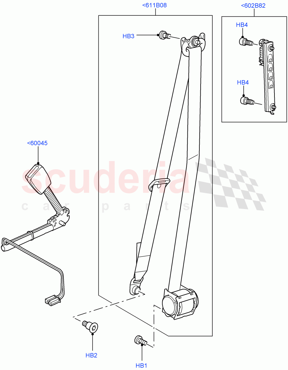 Front Seat Belts((V)FROMAA000001) of Land Rover Land Rover Discovery 4 (2010-2016) [3.0 DOHC GDI SC V6 Petrol]