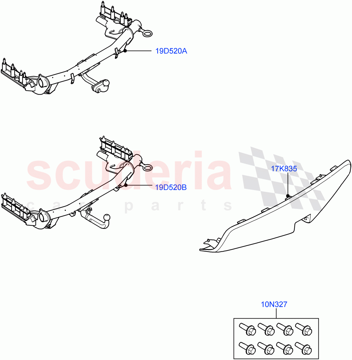 Towing Equipment(Accessory)(Itatiaia (Brazil))((V)TOKT999999) of Land Rover Land Rover Discovery Sport (2015+) [2.0 Turbo Petrol AJ200P]