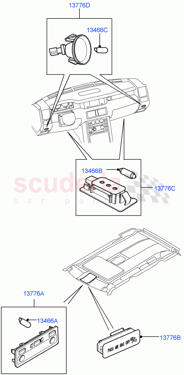 Interior Lamps(Front)((V)FROMAA000001) of Land Rover Land Rover Range Rover (2010-2012) [3.6 V8 32V DOHC EFI Diesel]