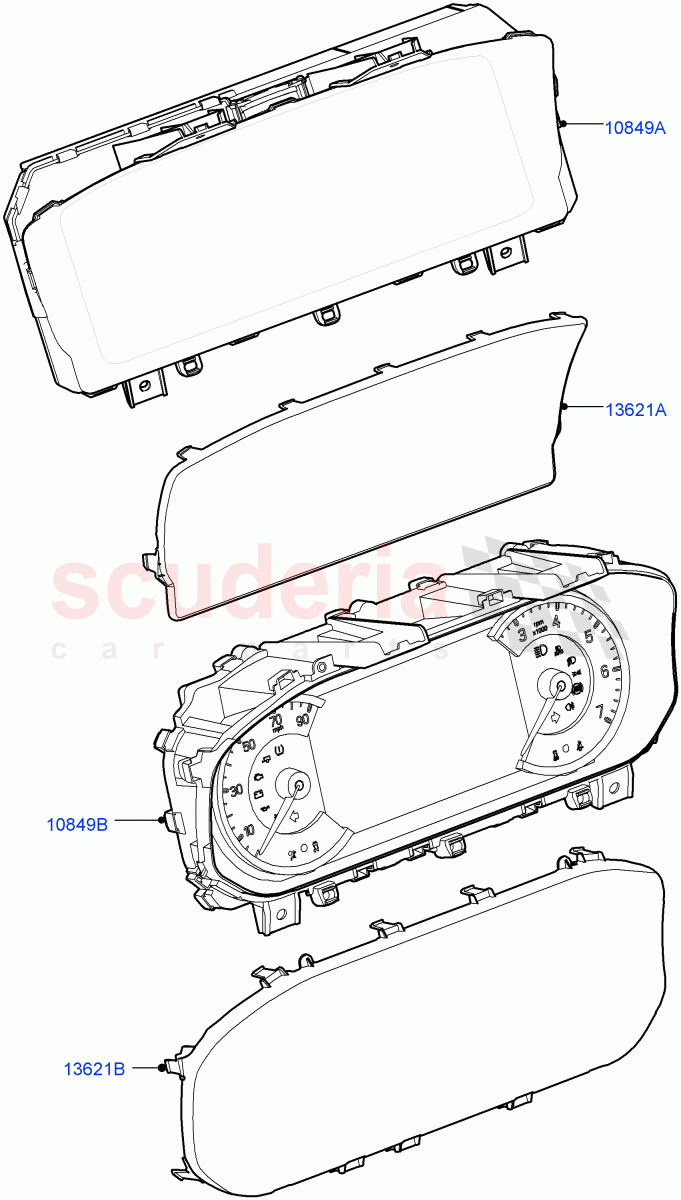 Instrument Cluster (Itatiaia (Brazil)) of Land Rover Land Rover Range Rover Evoque (2019+) [2.0 Turbo Diesel]