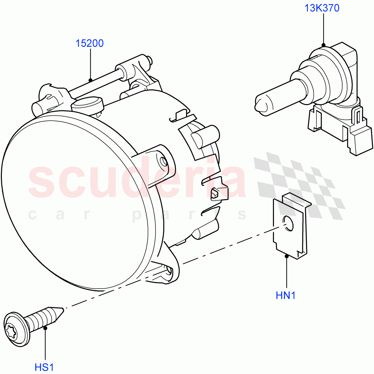 Front Fog Lamps((V)TO9A999999) of Land Rover Land Rover Range Rover Sport (2005-2009) [4.2 Petrol V8 Supercharged]